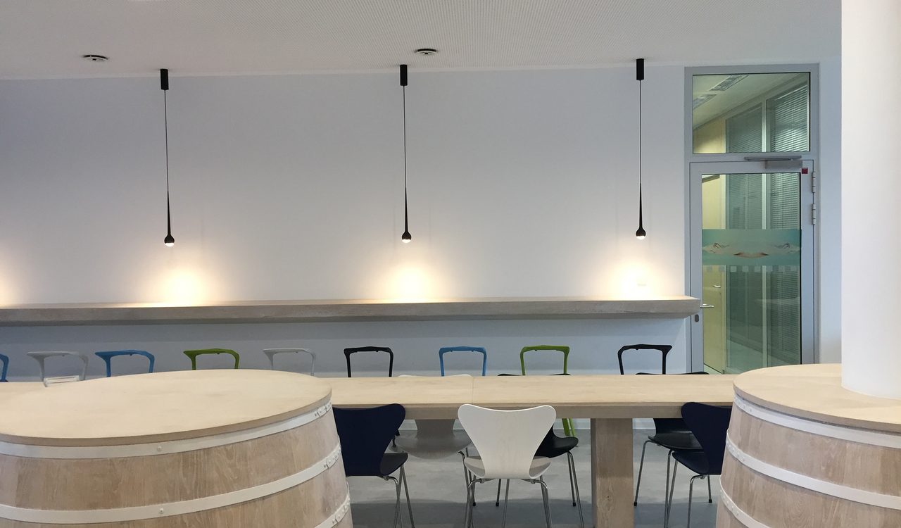 Das Headquater einer Softwarefirma in München wurde umgestaltet und mit Break-Out-Räumen