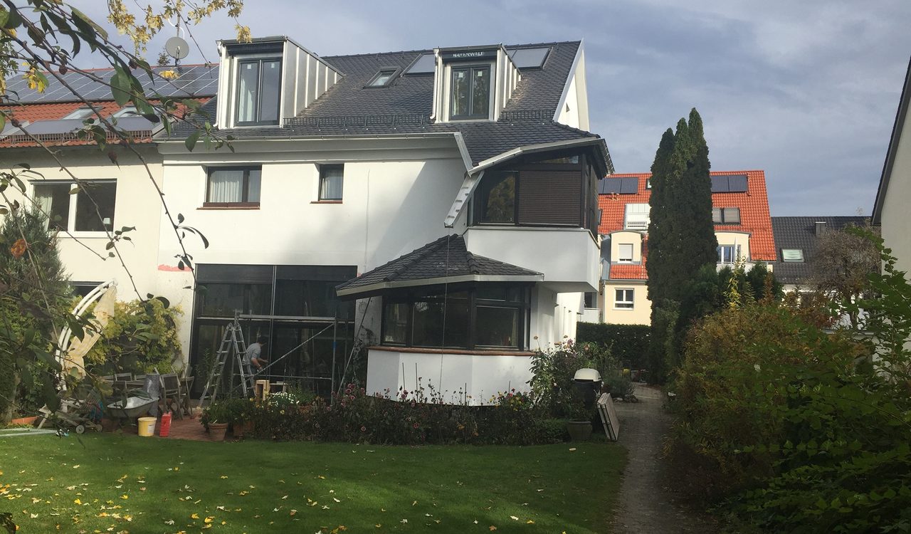 Sanierung eines Doppelhauses Bj 1984 im laufenden Betrieb, Ausbau DG