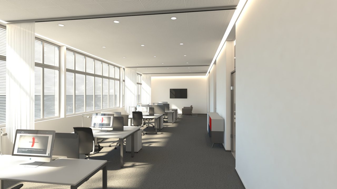 Umgestaltung der Lobby und Einbau von Break-Out-Areas