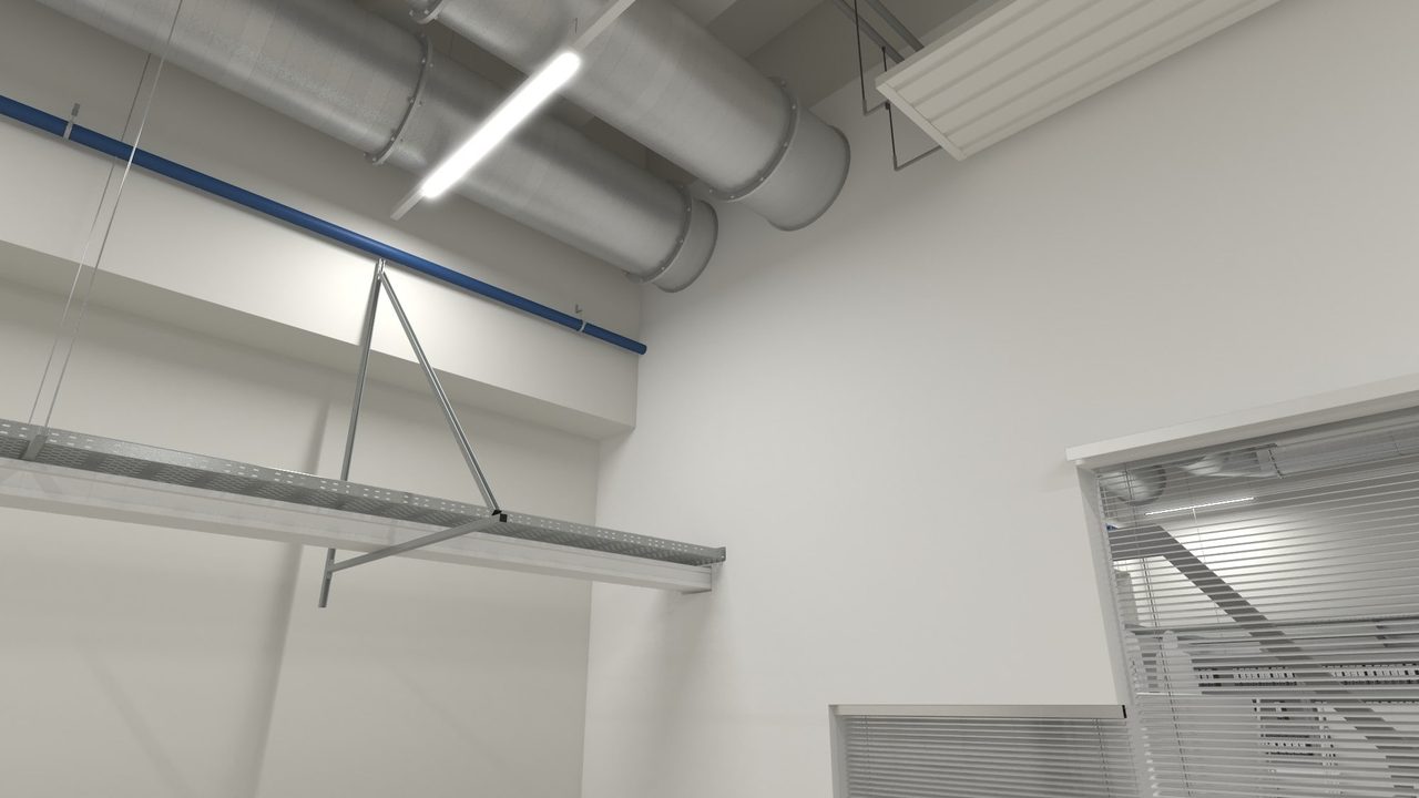 Umnutzung und Einbau eines Designlabors, sowie Prüfstand in Bestandsgebäude. Die