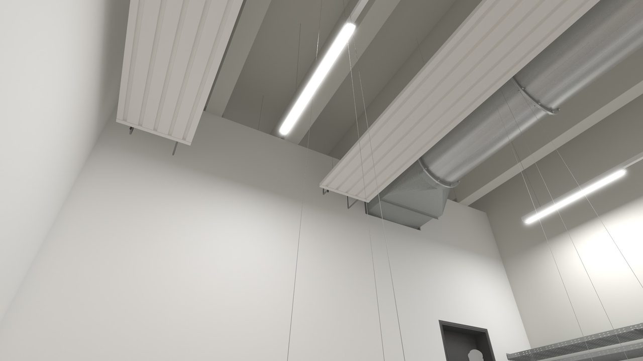 Umnutzung und Einbau eines Designlabors, sowie Prüfstand in Bestandsgebäude. Die