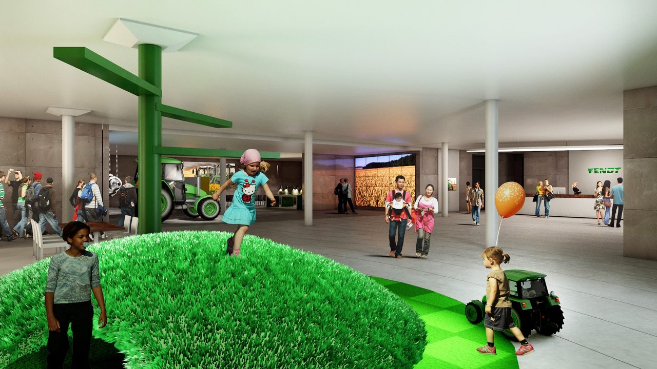 Fendt. Mediencenter – Projektansicht 2, Greyz Architekten München