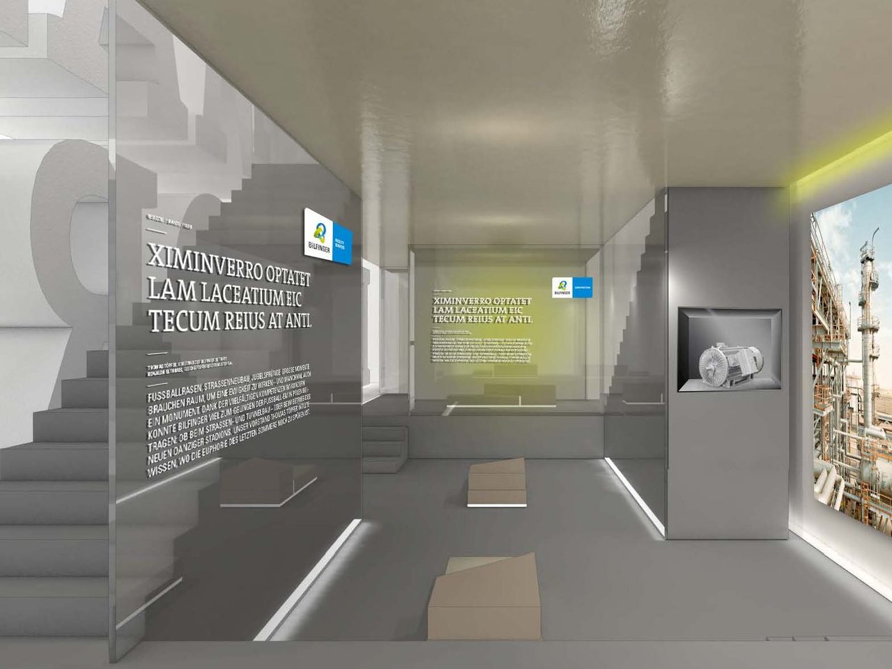 Bilfinger. Messeauftritt HMI – Projektansicht 2, Greyz Architekten München